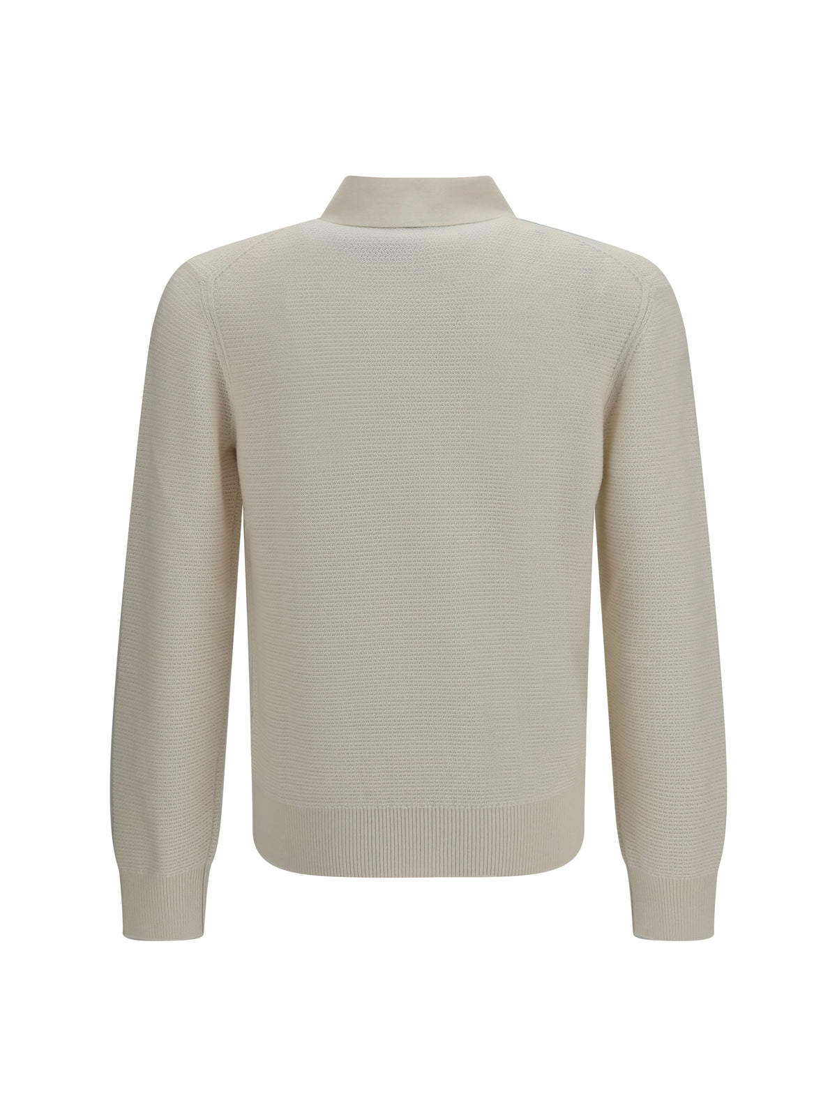 Zegna Long-sleeve cashmere Polo Shirt - 001
