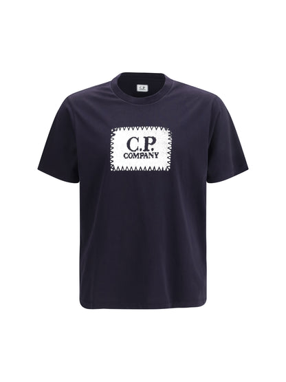 C.P. COMPANY Jersey 30/1 Short Sleeve Logo Label T-Shirt