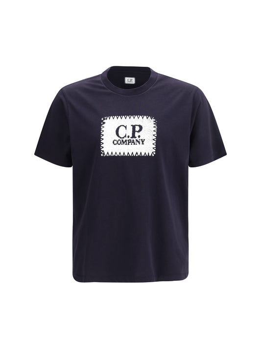 C.P. COMPANY Jersey 30/1 Short Sleeve Logo Label T-Shirt