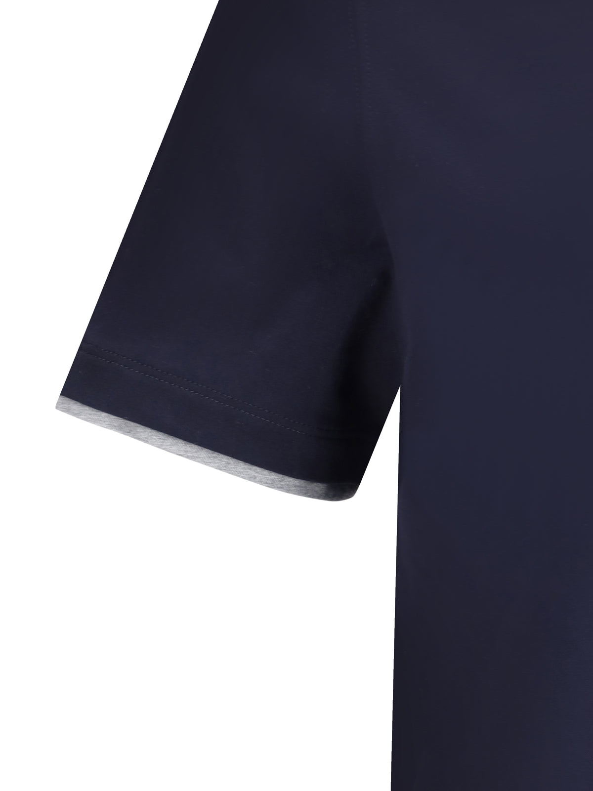 Brunello Cucinelli Cotton T-shirt - Cobalto+Grigio Medium