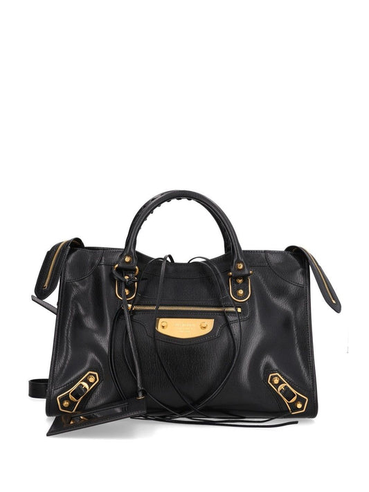 Balenciaga "Le City Uptown" Medium Shoulder Bag - Black