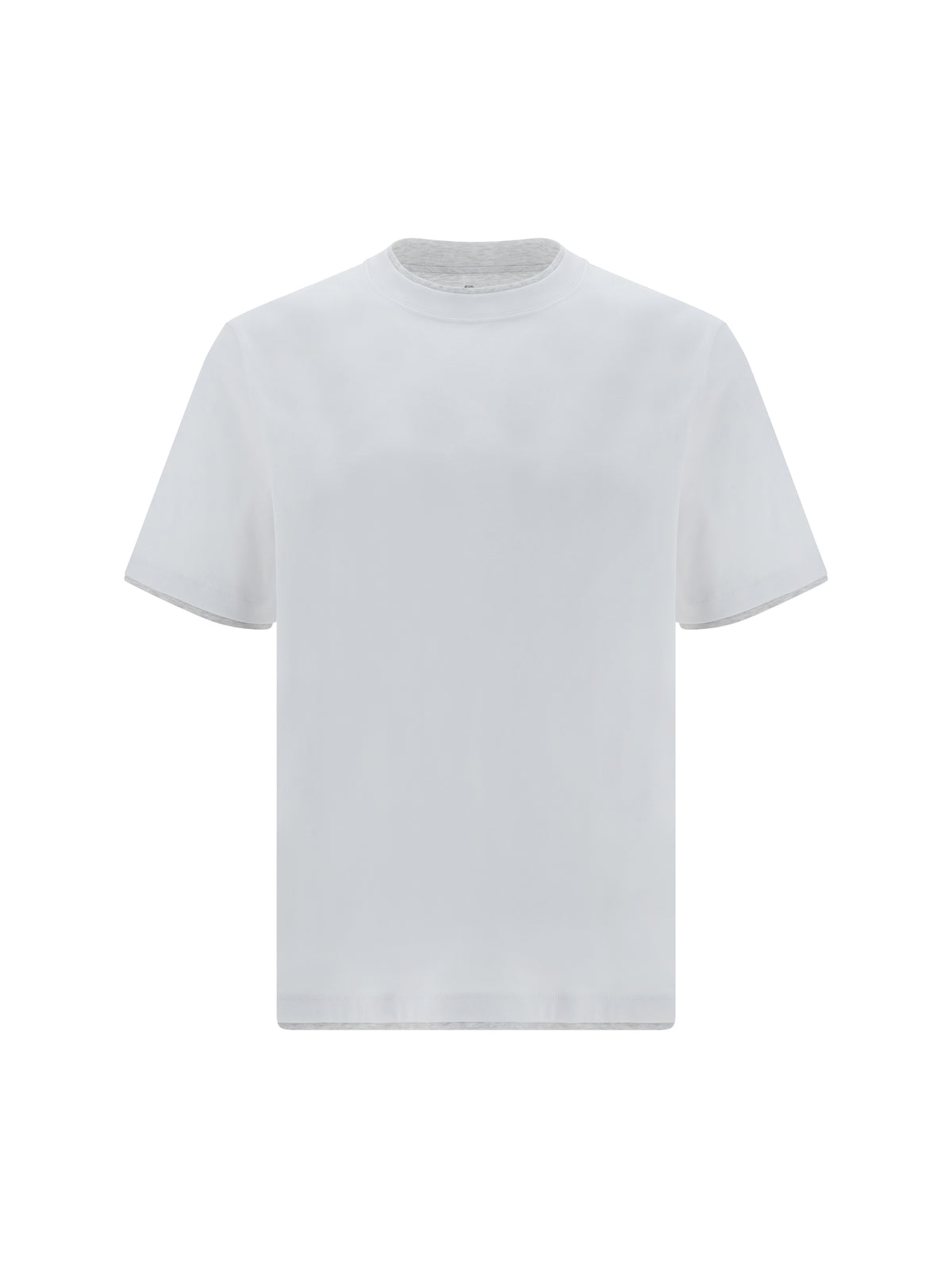 Brunello Cucinelli Cotton T-shirt - Bianco+Perla