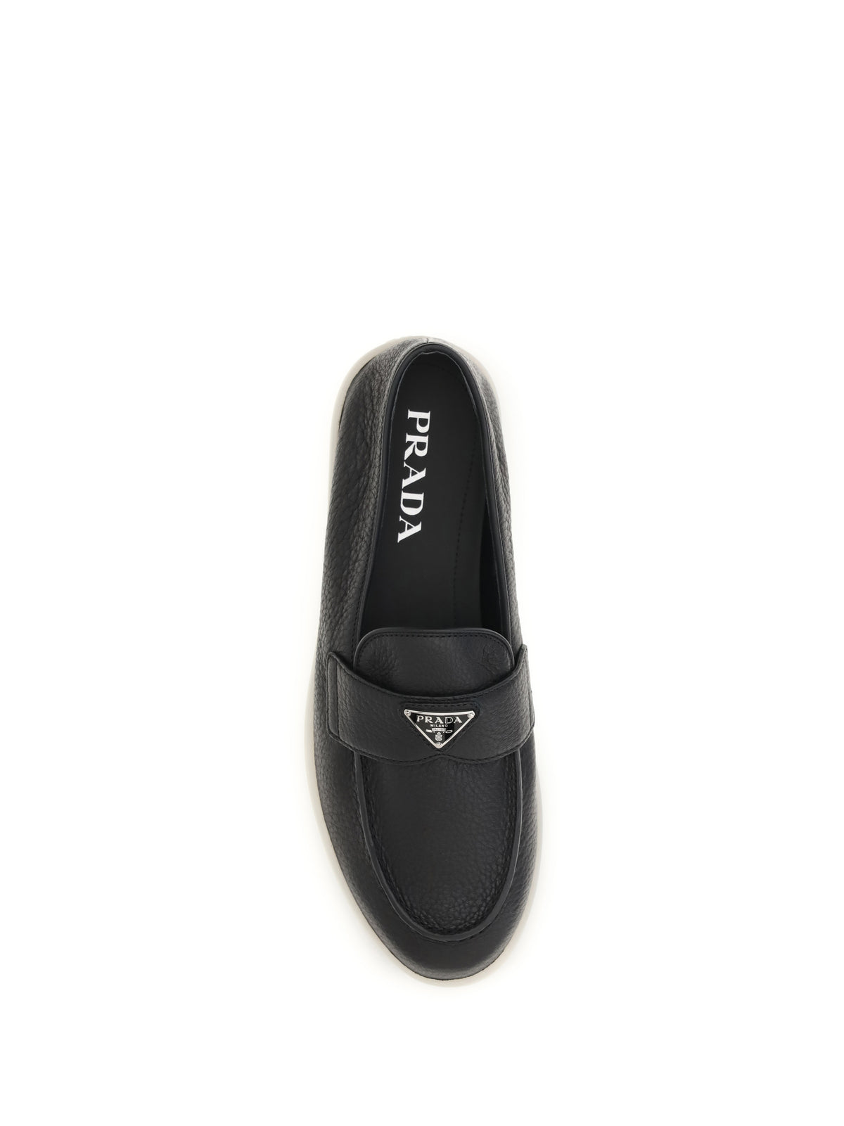Prada Leather Loafers - Black 1