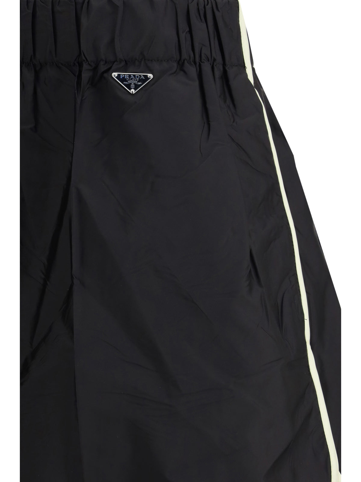 Prada Lightweight Re-Nylon Shorts - Nero+Vaniglia