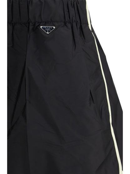 Prada Lightweight Re-Nylon Shorts - Nero+Vaniglia