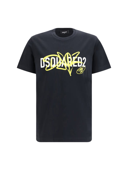 Dsquared2 Cotton printed T-shirt - Black