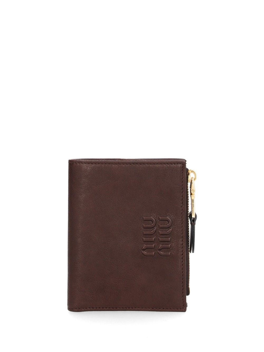 Miu Miu Small Leather Wallet - Brown