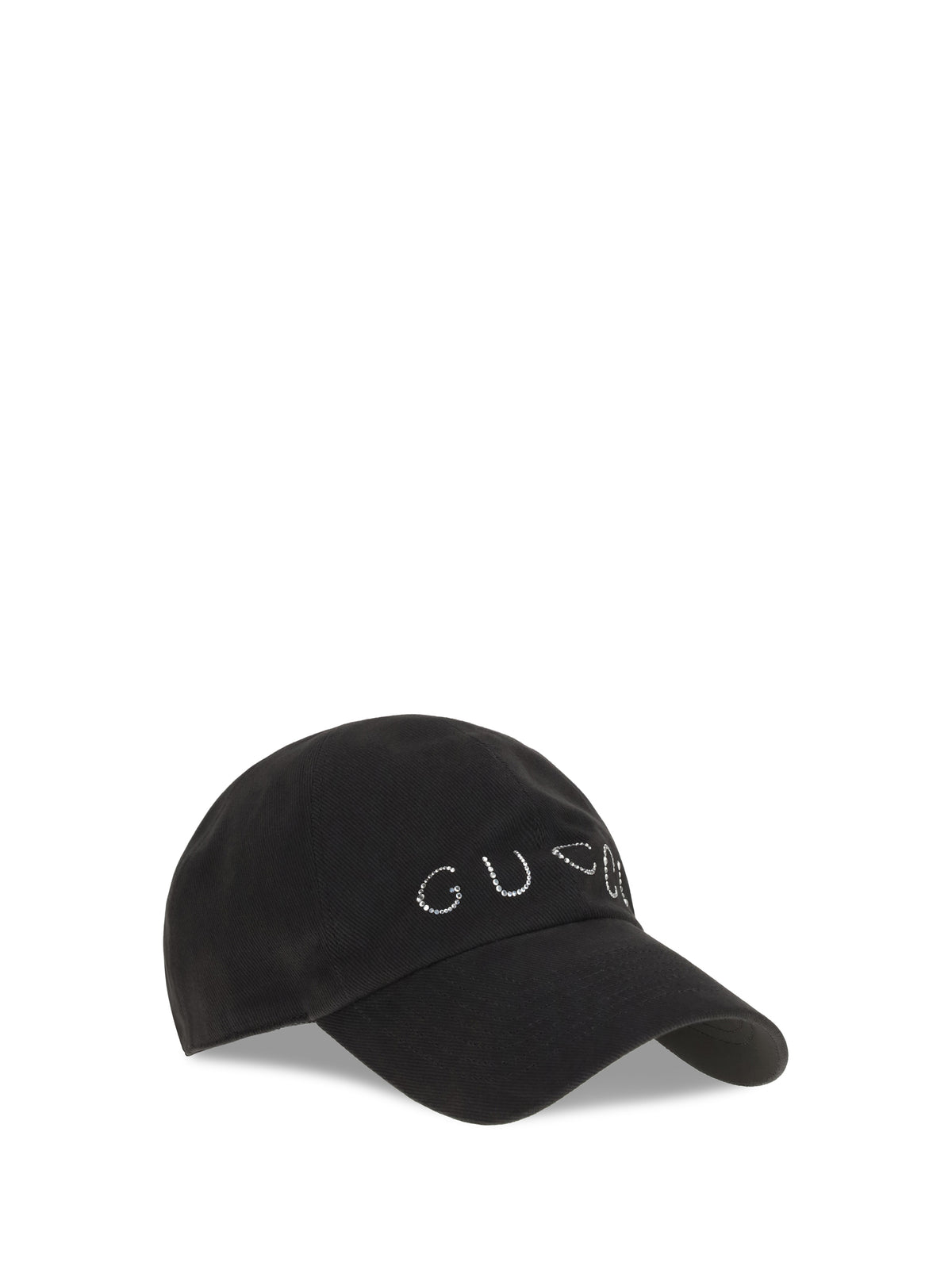Gucci Rhinestone logo Baseball Cap - Black