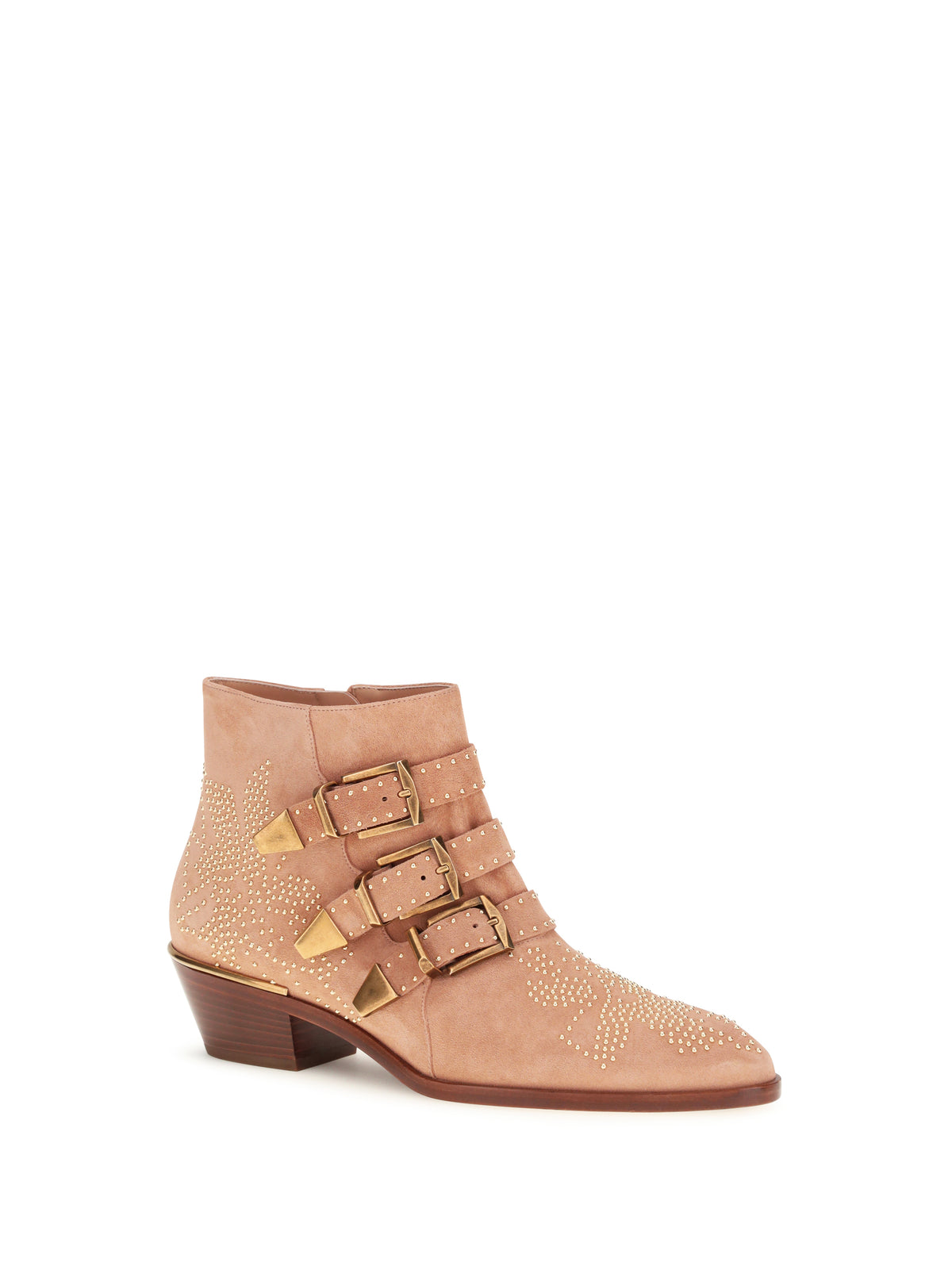 Chloé Suede Susan Boots - Dusty Rose