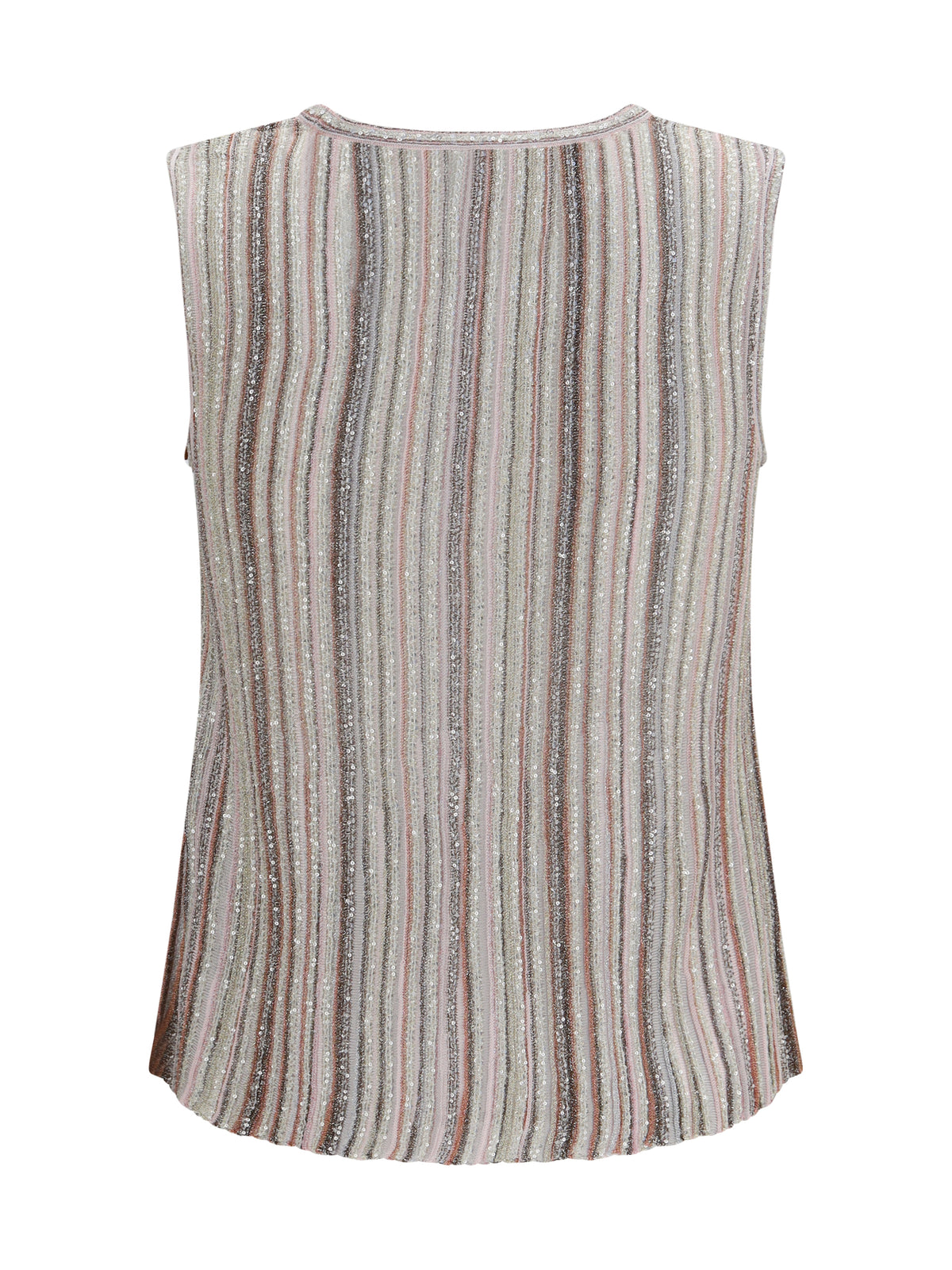 Missoni Sleeveless ribbed sequin Top - Pink Tones