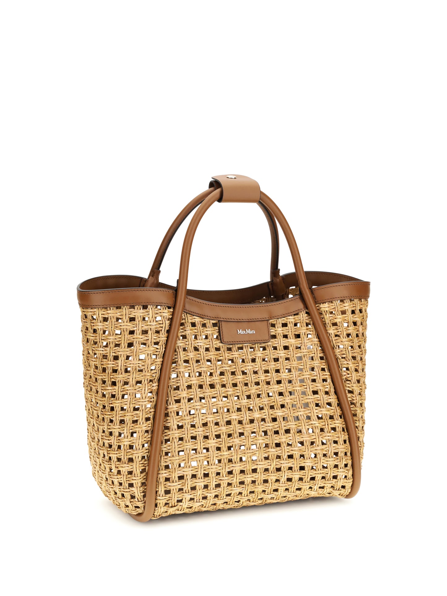 MAX MARA Raffia Marine Tote Bag