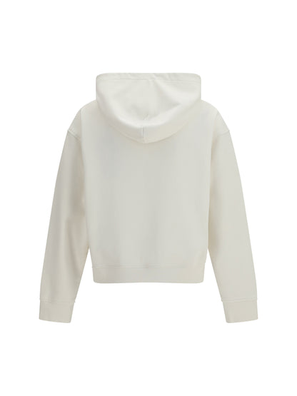 Palm Angels Neck Logo Hoodie - Off White Black