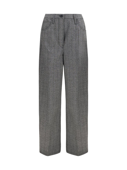 Prada Mouliné wool Pants - Black