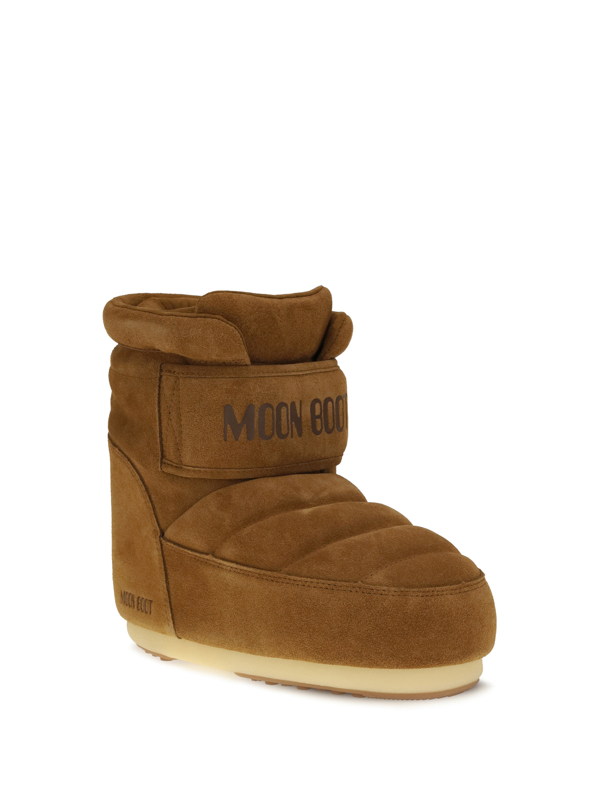 Moon Boot Icon Strap suede Boots - Cognac