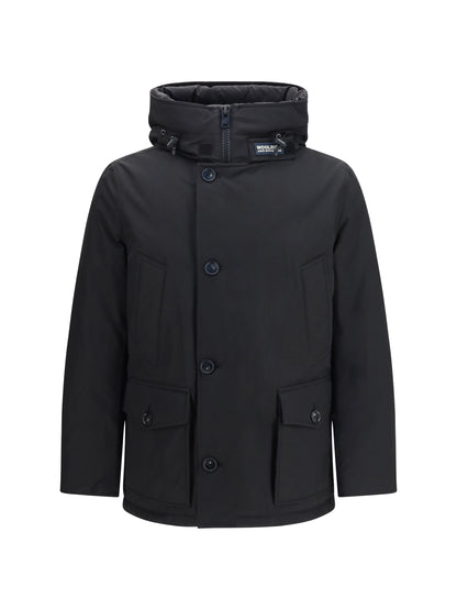 Woolrich Arctic Anorak in Ramar Cloth Down Jackets - Black