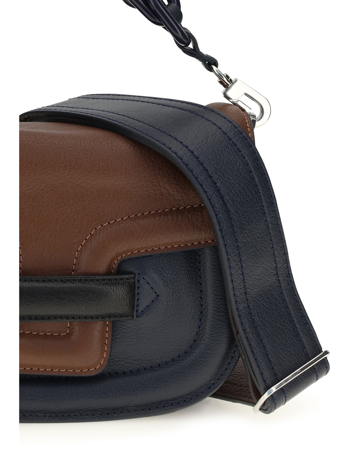 Pierre Hardy Alphaville Shoulder Bag - Navy-Brown-Black