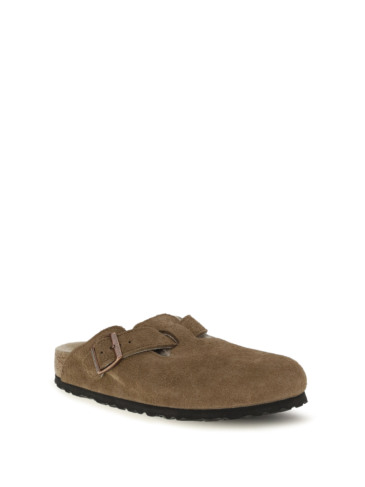 Birkenstock 1774 Boston Shearling Mules - Dark Tea