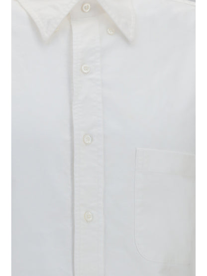 THOM BROWNE Short-sleeve Shirt with contrast stripes