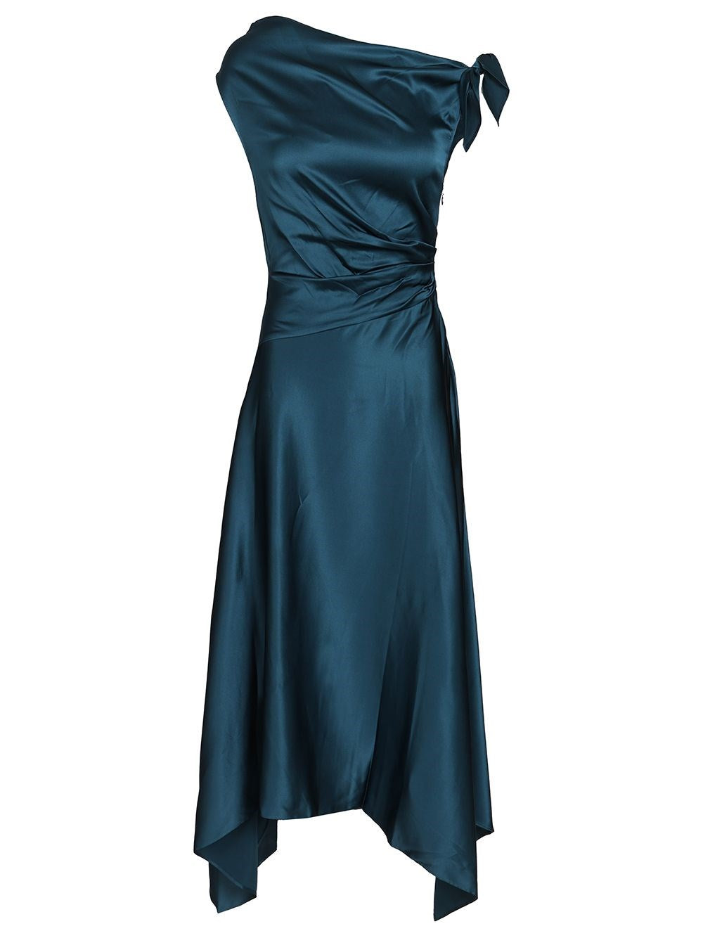 Staud Portia Silk Dress - Blue