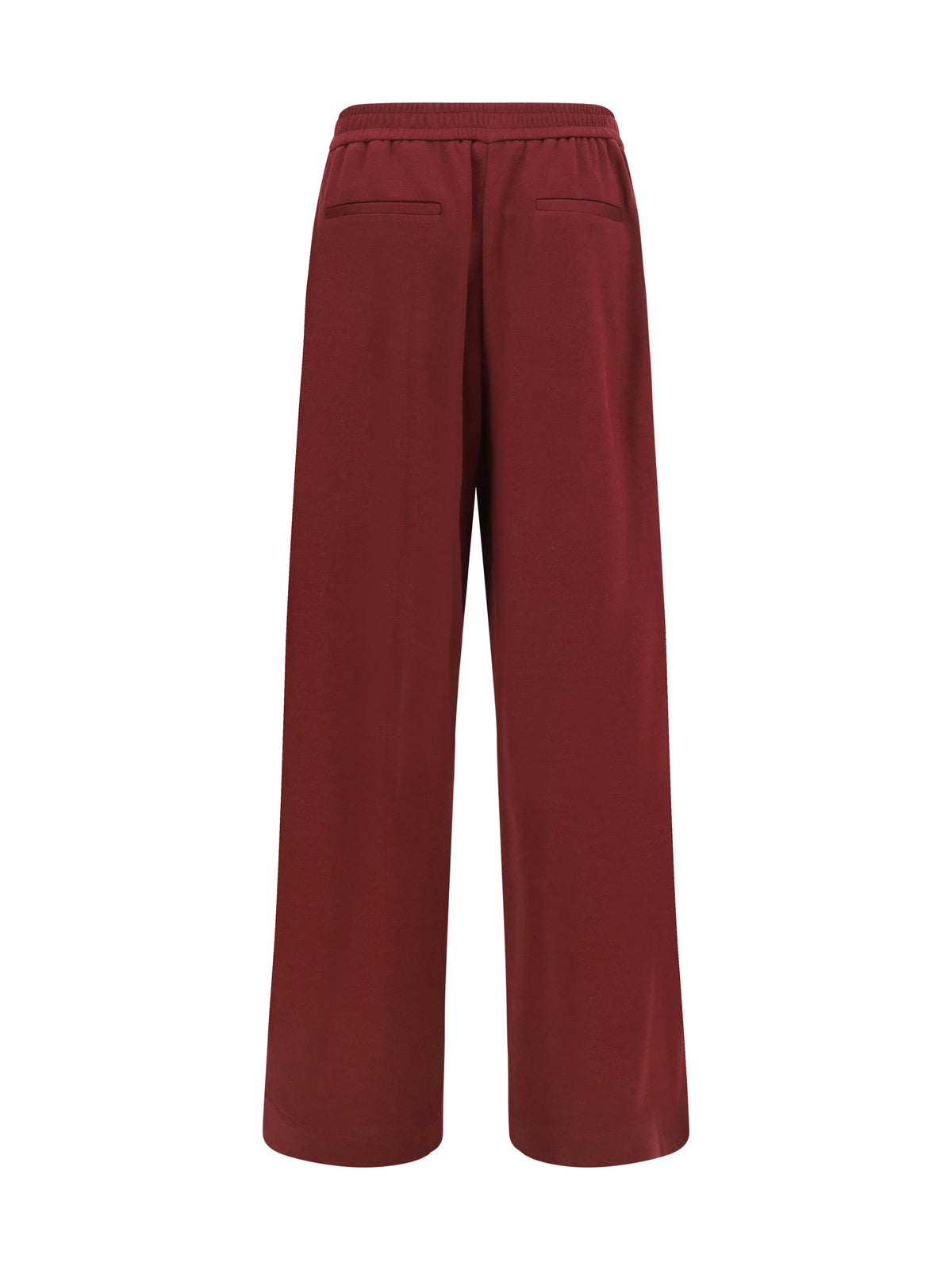 Brunello Cucinelli Cotton and silk track Pants - Cabernet
