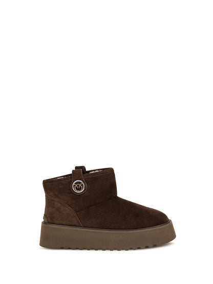 Pinko Martina 08 suede Boots - Moro