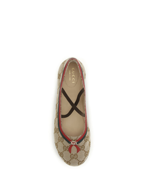 Gucci Fabric Ballerinas for Girl - Vi.San/Lo.Re/Gre/N.B