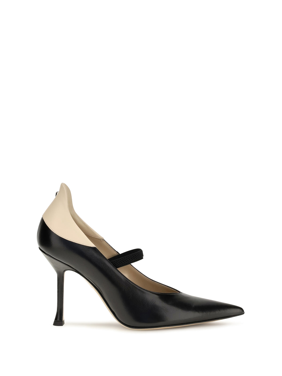 Fendi Two-tone calfskin Pumps - Nero+Rafia