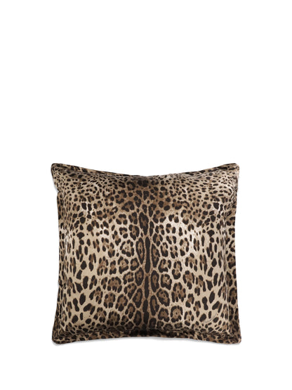 Dolce & Gabbana Large Duchesse cotton Cushion - Leopardo