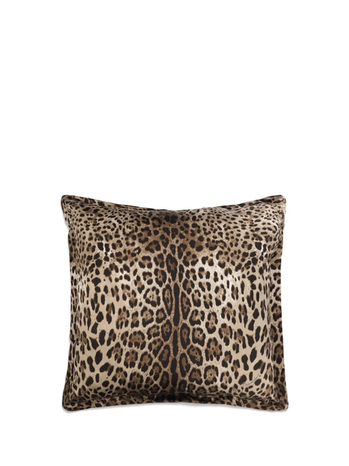 Dolce & Gabbana Large Duchesse cotton Cushion - Leopardo