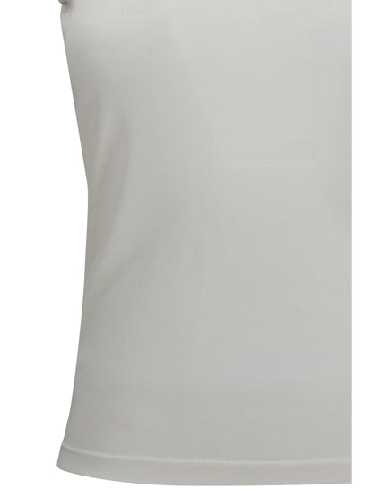 Tom Ford Micro-rib silk jersey Tank Top - Off White