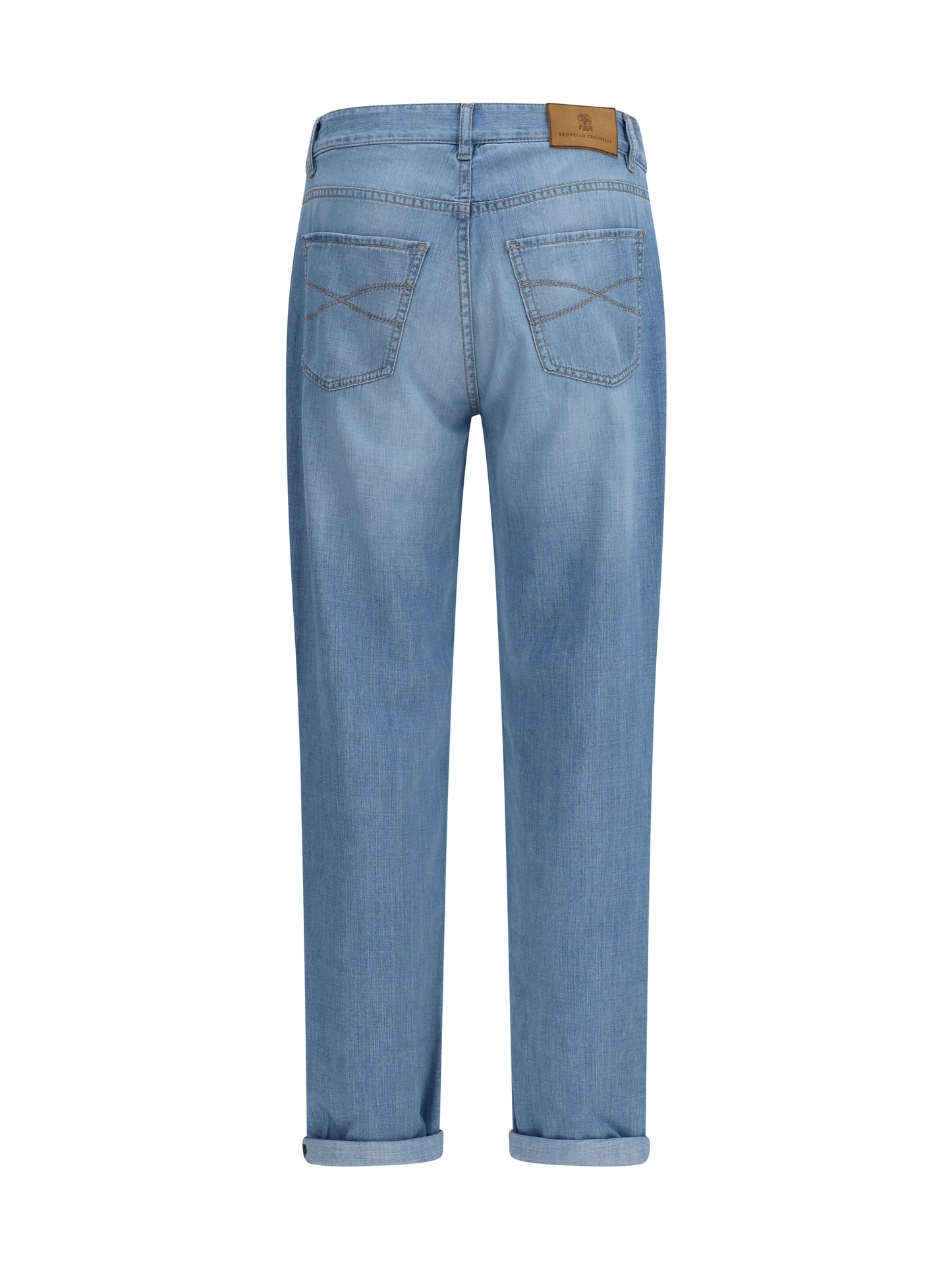 BRUNELLO CUCINELLI Jeans in cotton with distressed effect