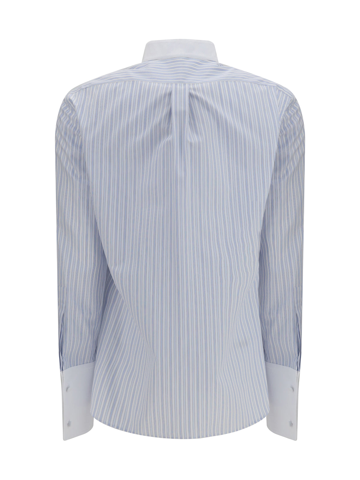 Tom Ford Striped Shirt with front detail - Sky Blue + Off White