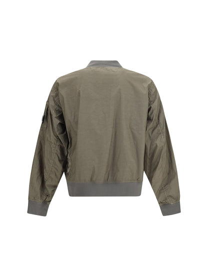C.P. Company Bi-TM Mixed Lens bomber Jacket - Gunmetal