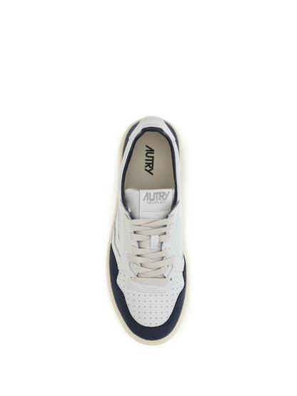 Autry Medalist Low Sneakers - Wht/Denim