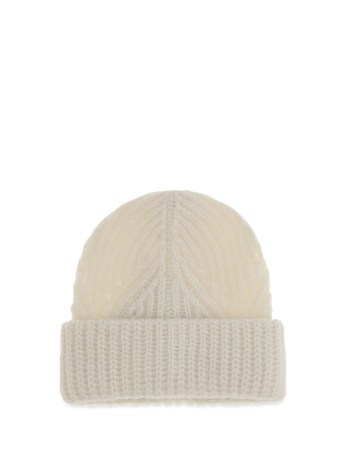 Moncler Alpaca-blend cable-knit Beanie - Natural