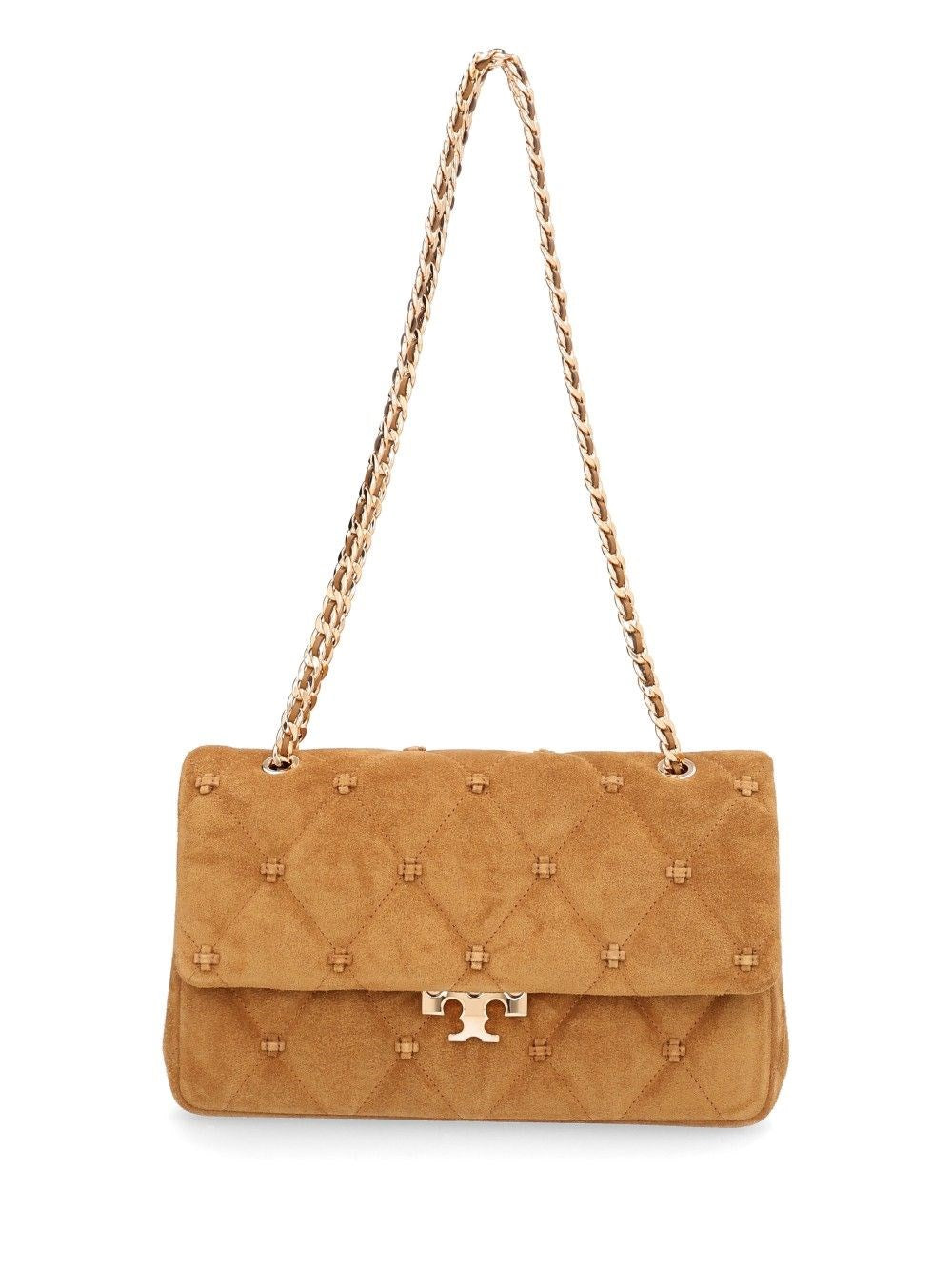 Tory Burch Bunny Knot Suede Bag - Orange