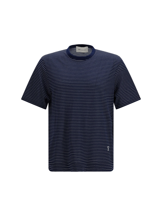 AMI PARIS Striped cotton T-shirt