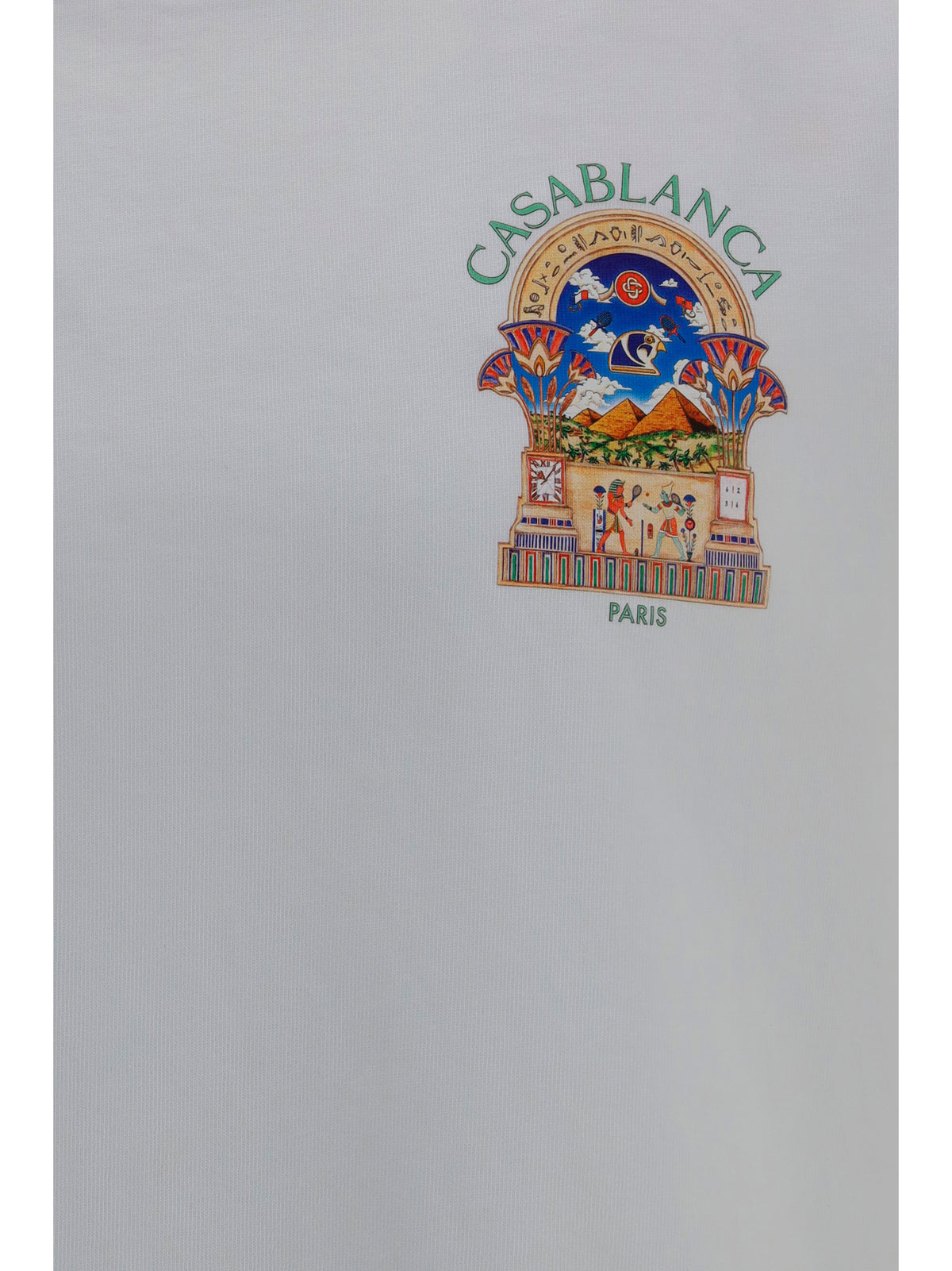 Casablanca Egyptian L’Arche T-shirt - White