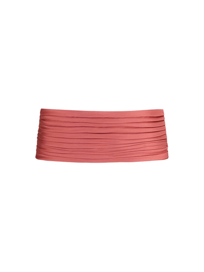 Valentino Garavani Satin pleated Waist Belt - Pink