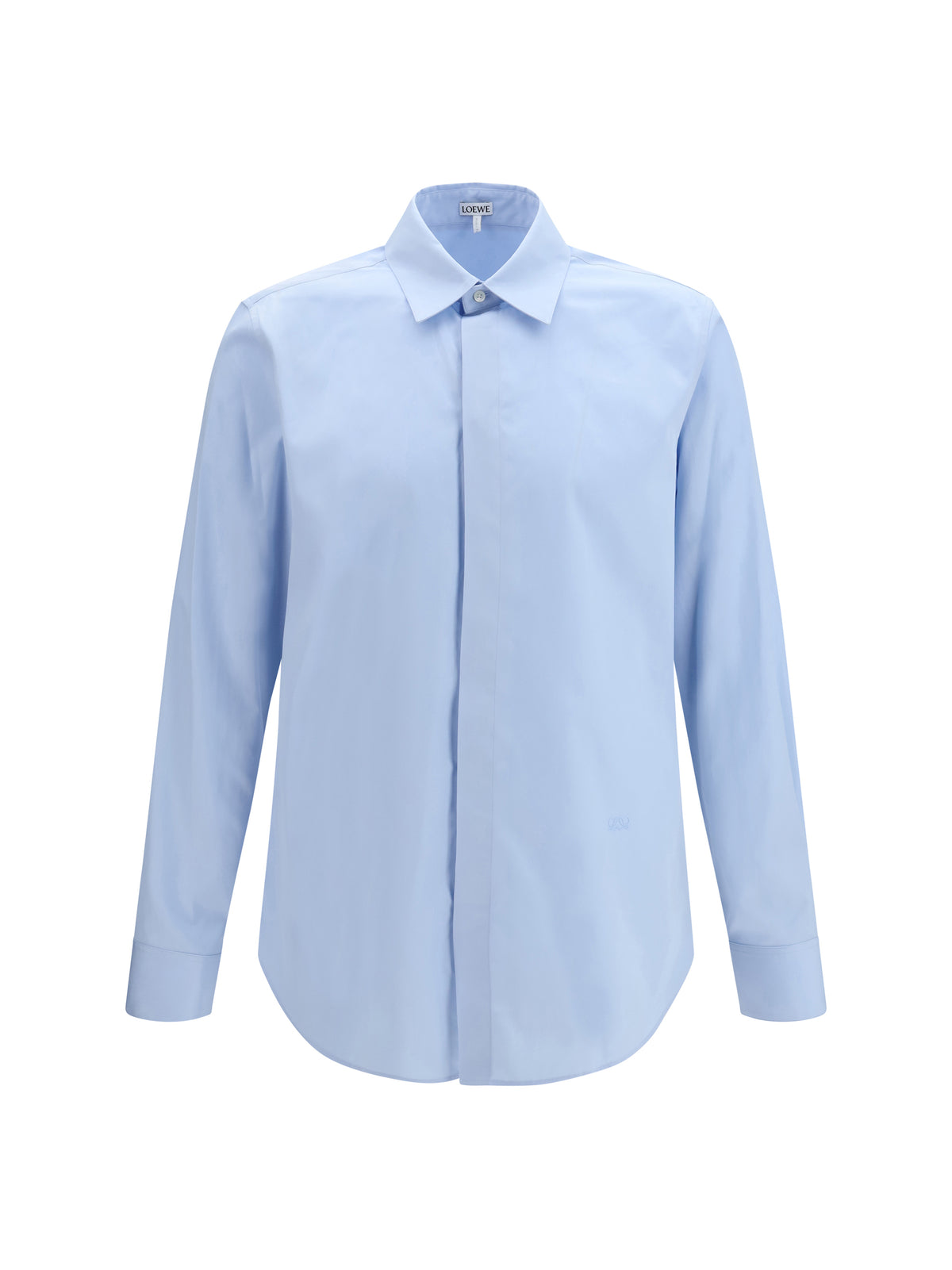 Loewe Lightweight cotton poplin Shirt - Light Blue