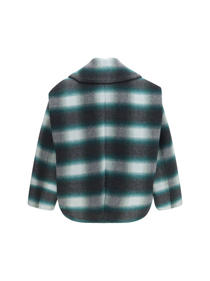 Balenciaga Workwear Cocoon Jacket - Dark Green/Black