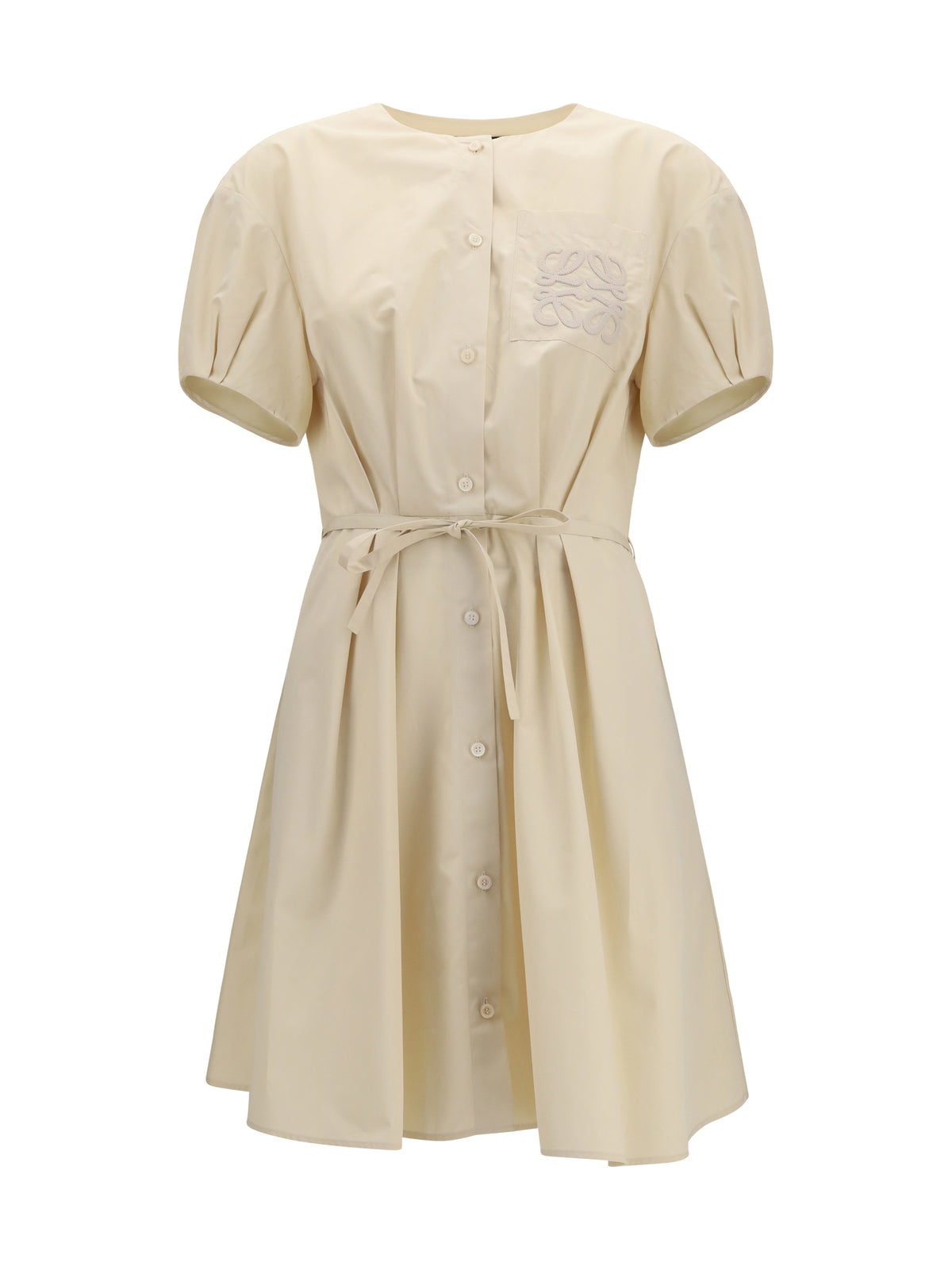 Loewe Lightweight cotton poplin Dress - Light Beige