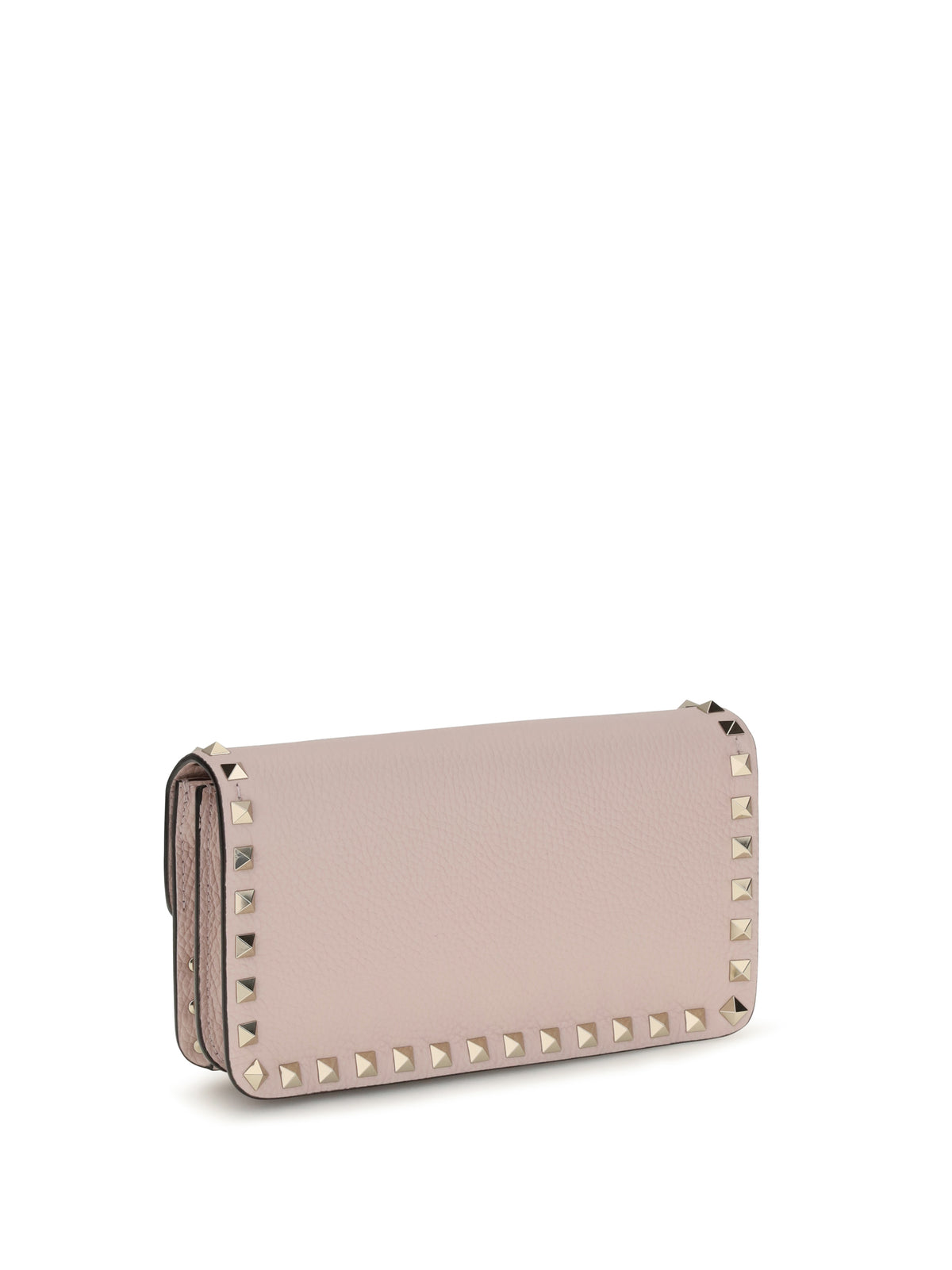 Valentino Garavani Rockstud Chain Wallet - Rose Quartz