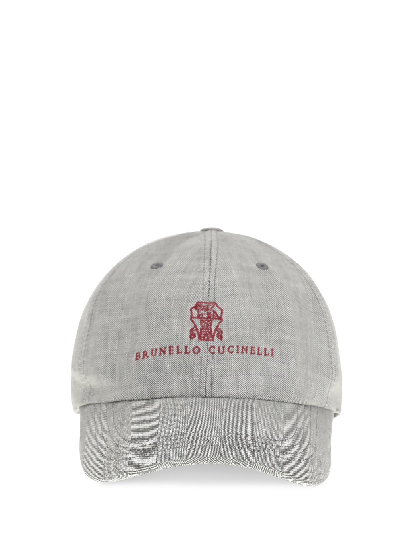 BRUNELLO CUCINELLI Baseball Cap in linen and virgin wool