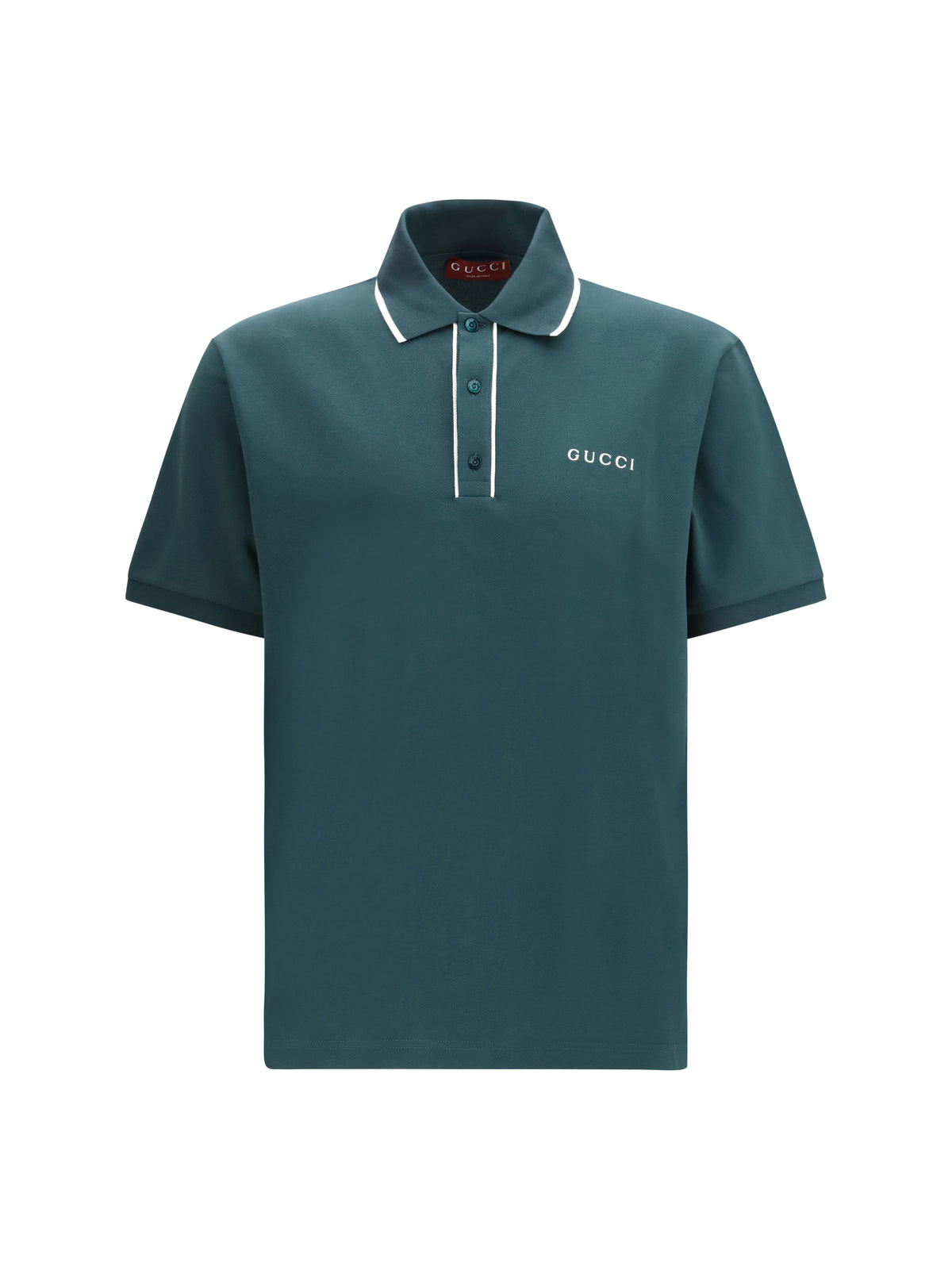 Gucci Cotton Polo - Petrolium/Mix