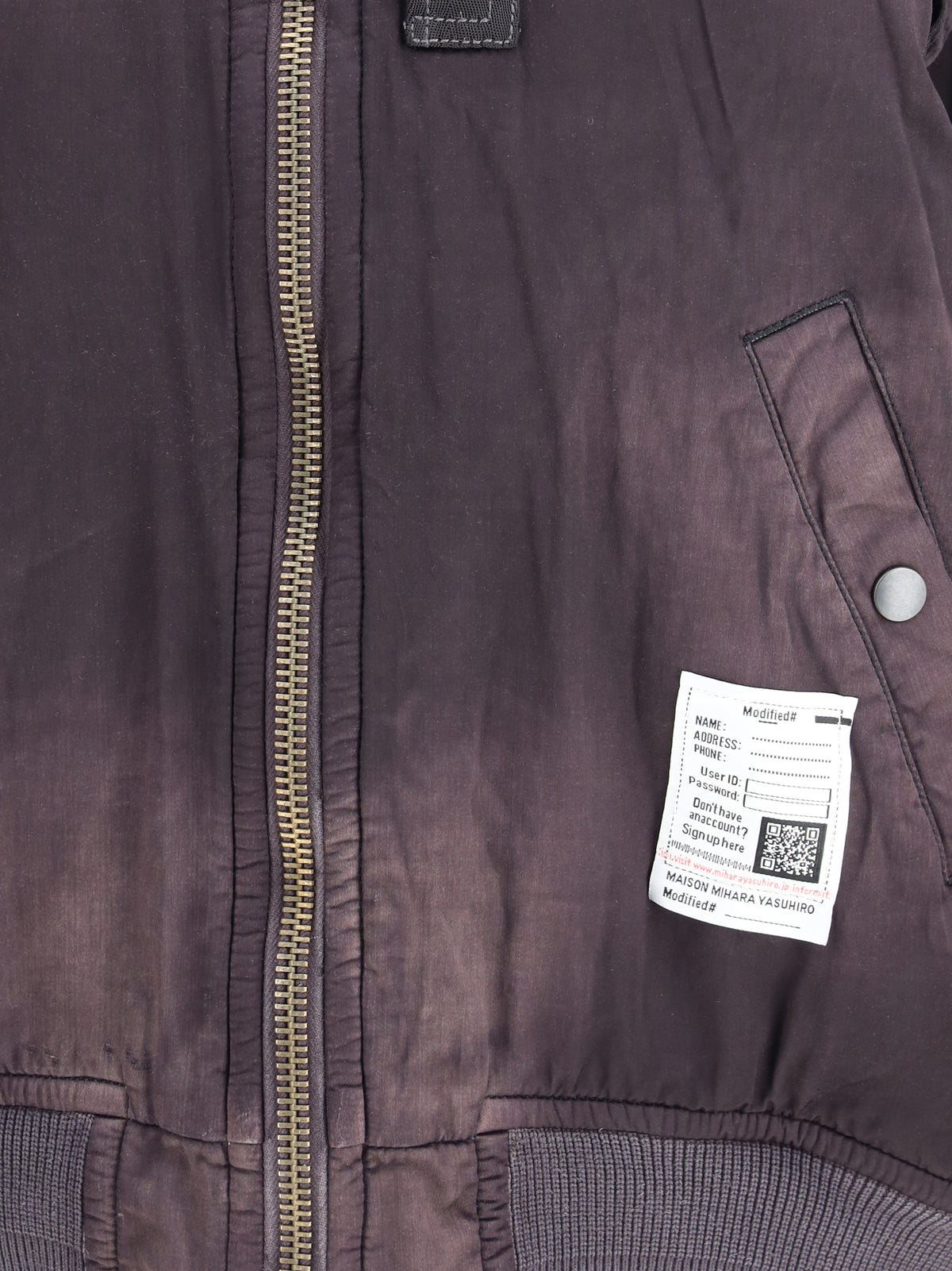 Maison Mihara Yasuhiro Aged Flight Jacket - Black