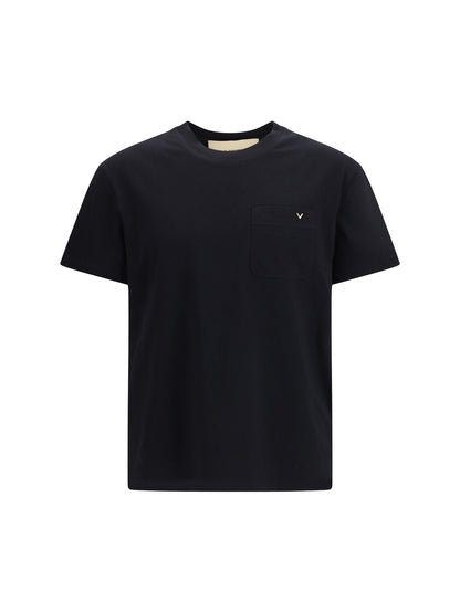 VALENTINO Cotton T-shirt with VGold