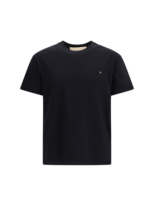 VALENTINO Cotton T-shirt with VGold