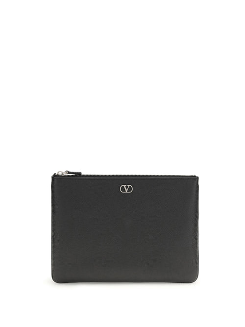 Valentino Garavani Leather Pouch - Black