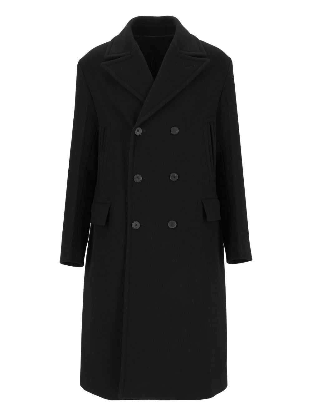 Fendi Wool And Angora Coat - Black